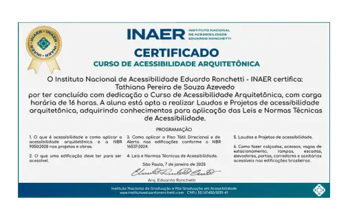 Certificado com Selo Ronchetti