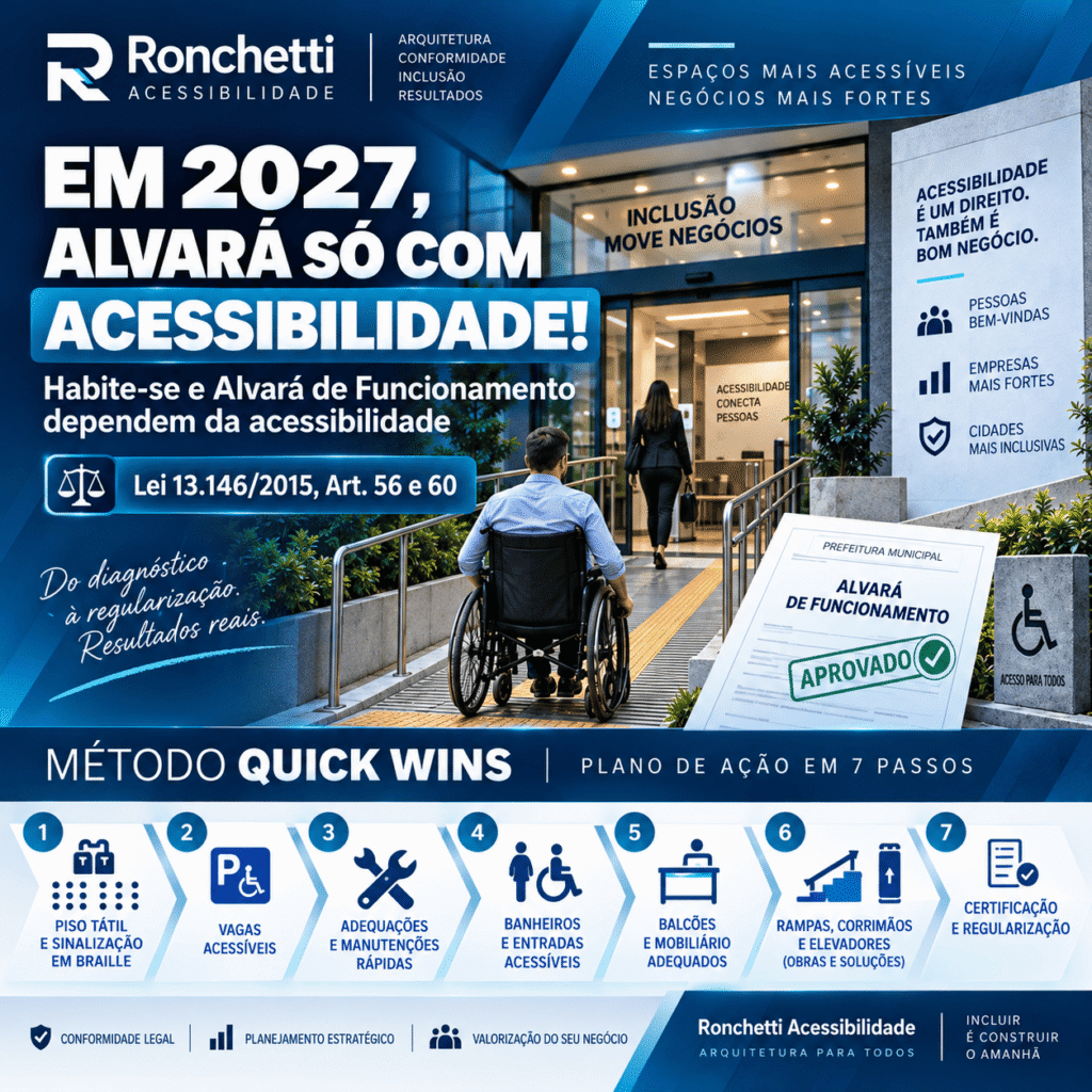 Em 2027, Alvará só com Acessibilidade! Leia.